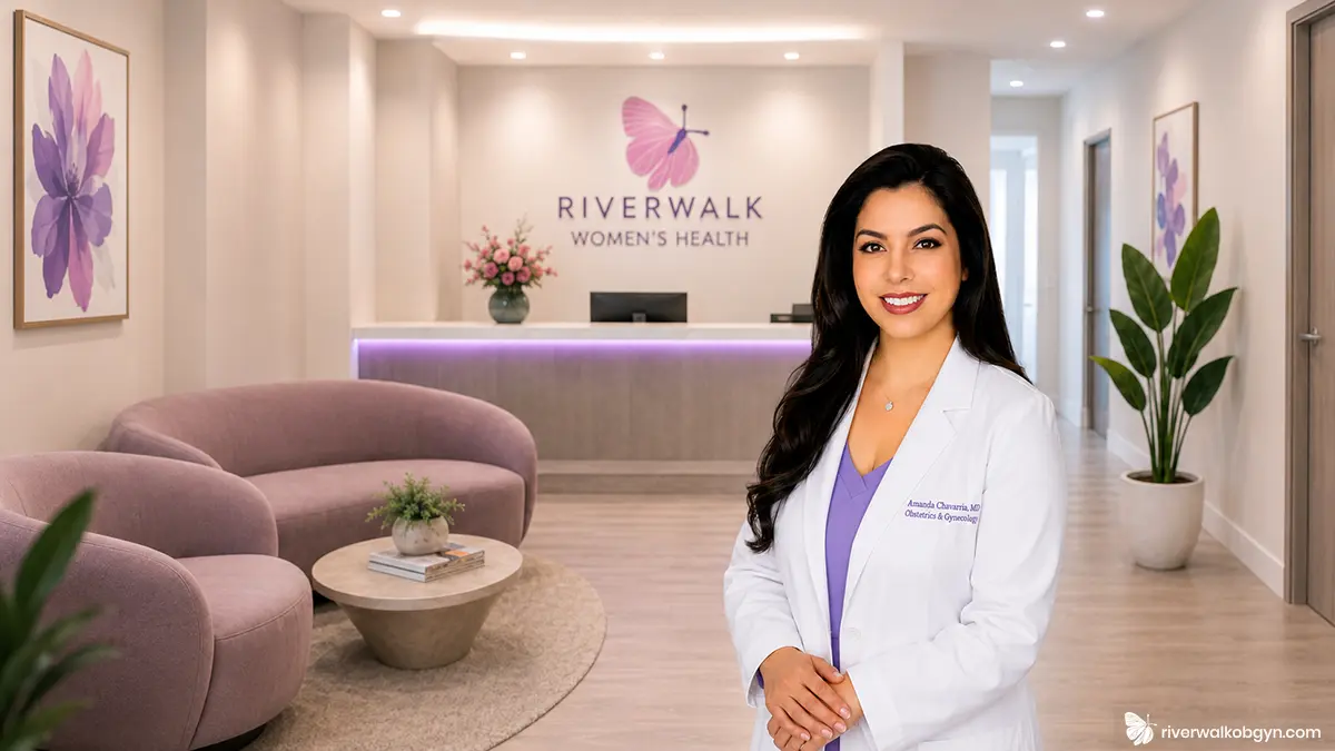 Dr. Amanda Chavarria providing compassionate women's healthcare in San Antonio, TX | Riverwalk Women's Health