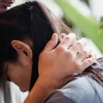 Sad couple hugging each other trying to protect their mental health during fertility treatment